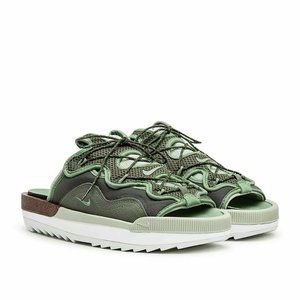 Nike Offline 2.0 Sandal Slides Olive Green White Brown CZ0332-200 Men's Size